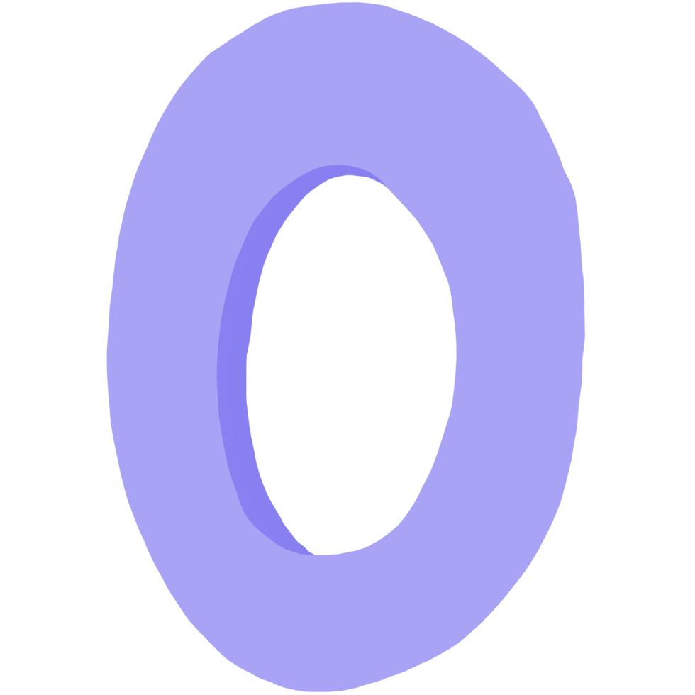 number zero cartoon png