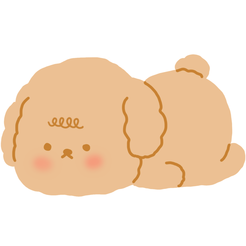 lazy dog cartoon png