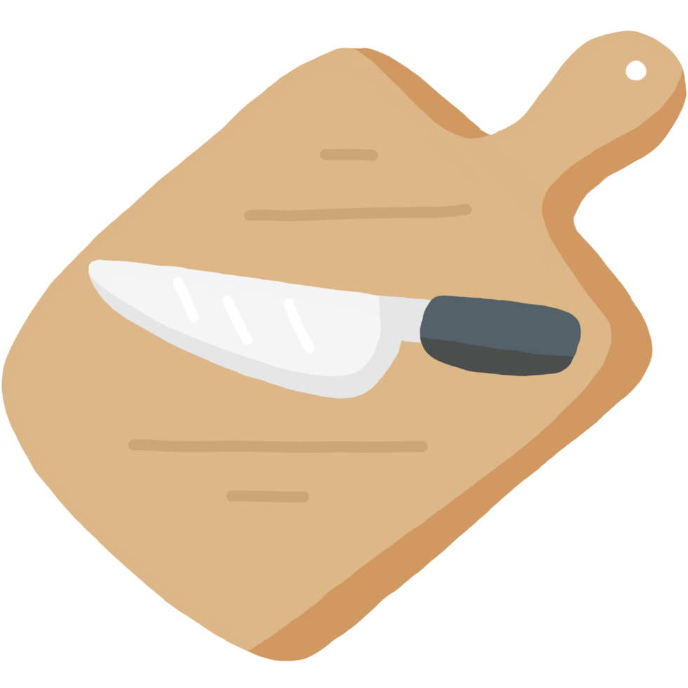 knife and wooden cutting boards png