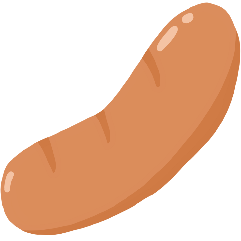 cute sausage cartoon png