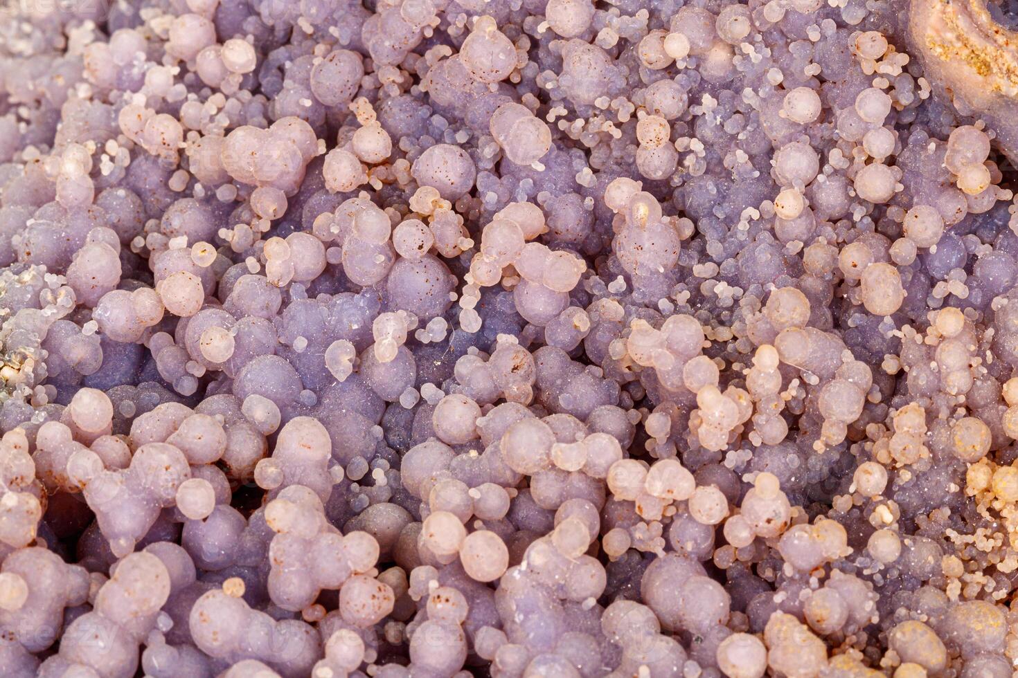 Macro stone cobalt calcite mineral on white background photo