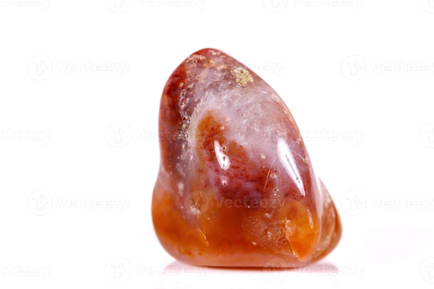 Macro mineral stone jasper on a white background photo