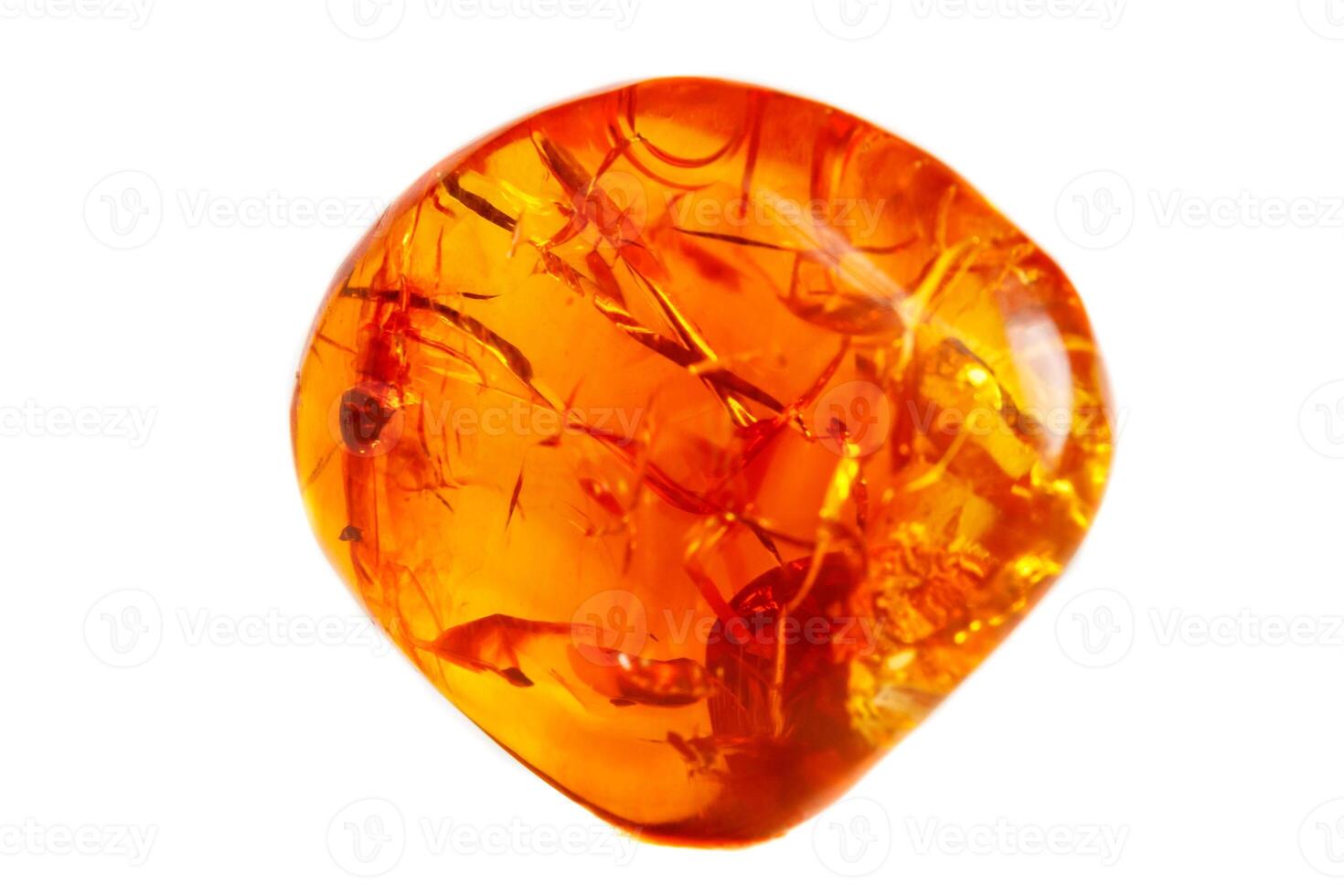 Macro Opal mineral stone in rock on white background photo