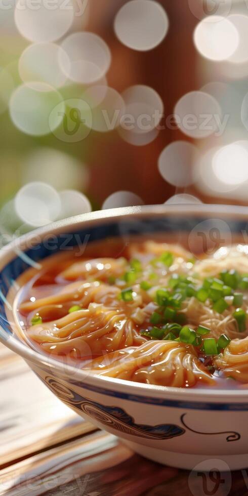 Wonton Soup With Green Onions photo