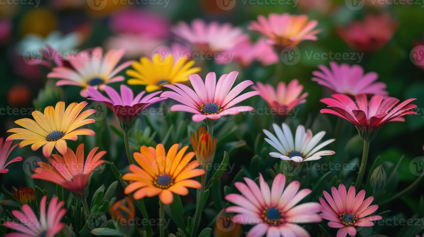 Colorful Flowers in a Garden photo