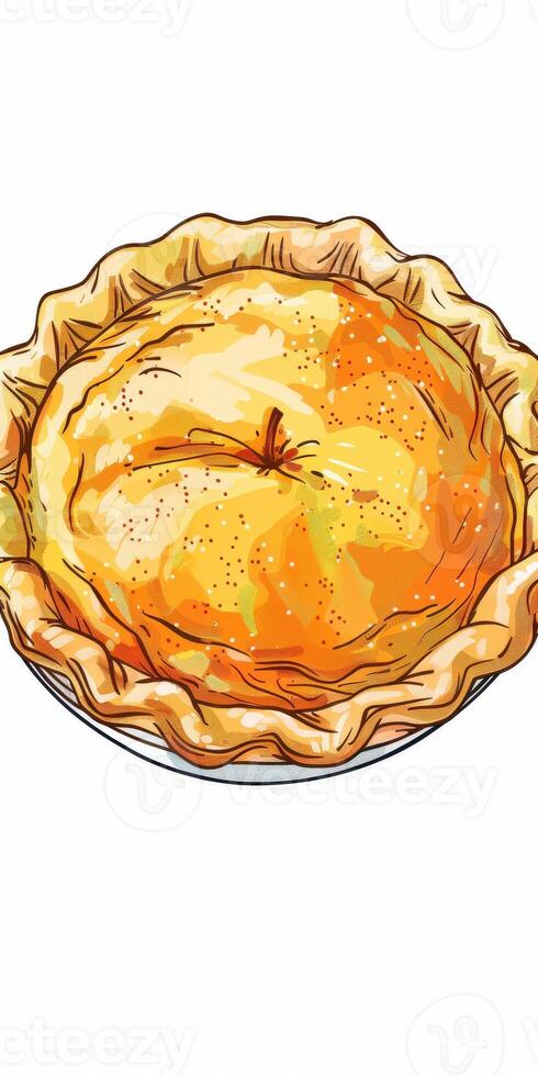 Apple Pie Illustration photo