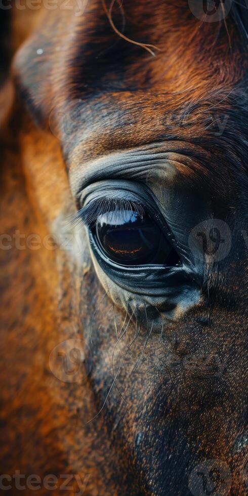 Horse Eye Close Up photo