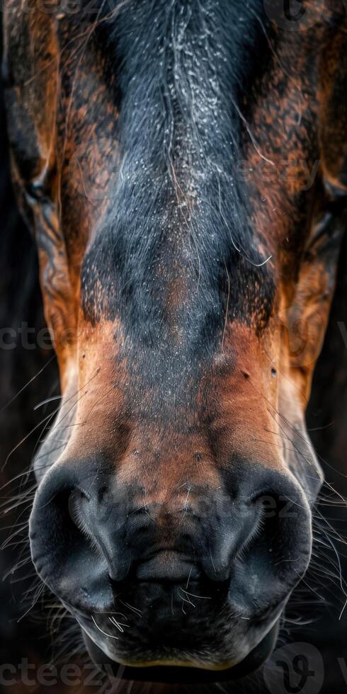 Close-Up of a Horse's Nose photo