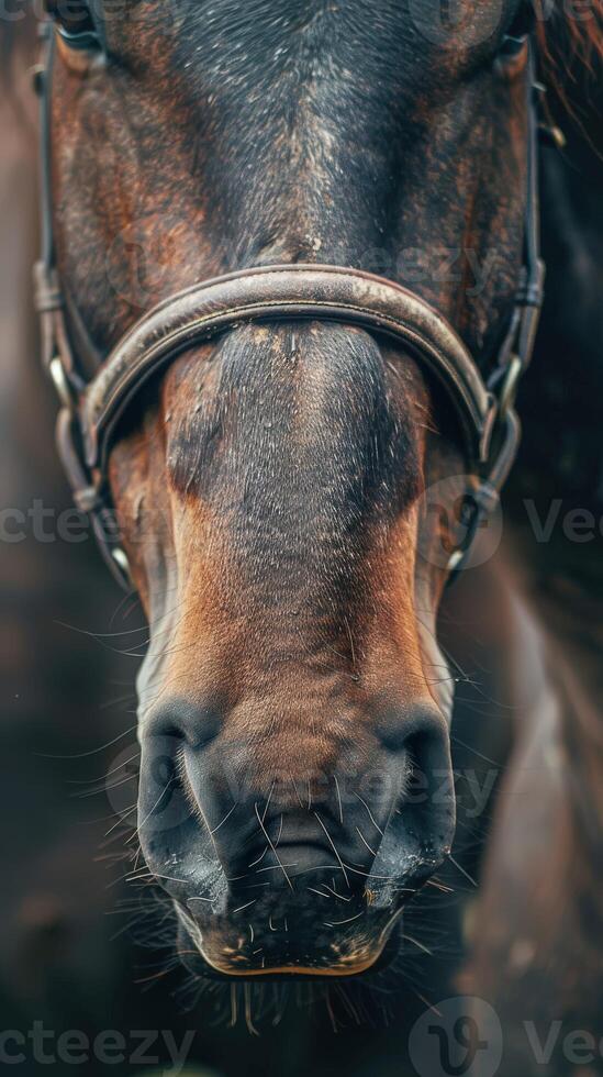 Close Up of a Horse's Nose photo
