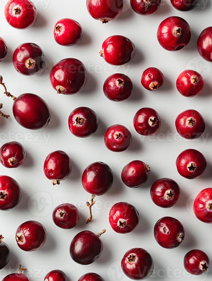 Cranberries on Table photo