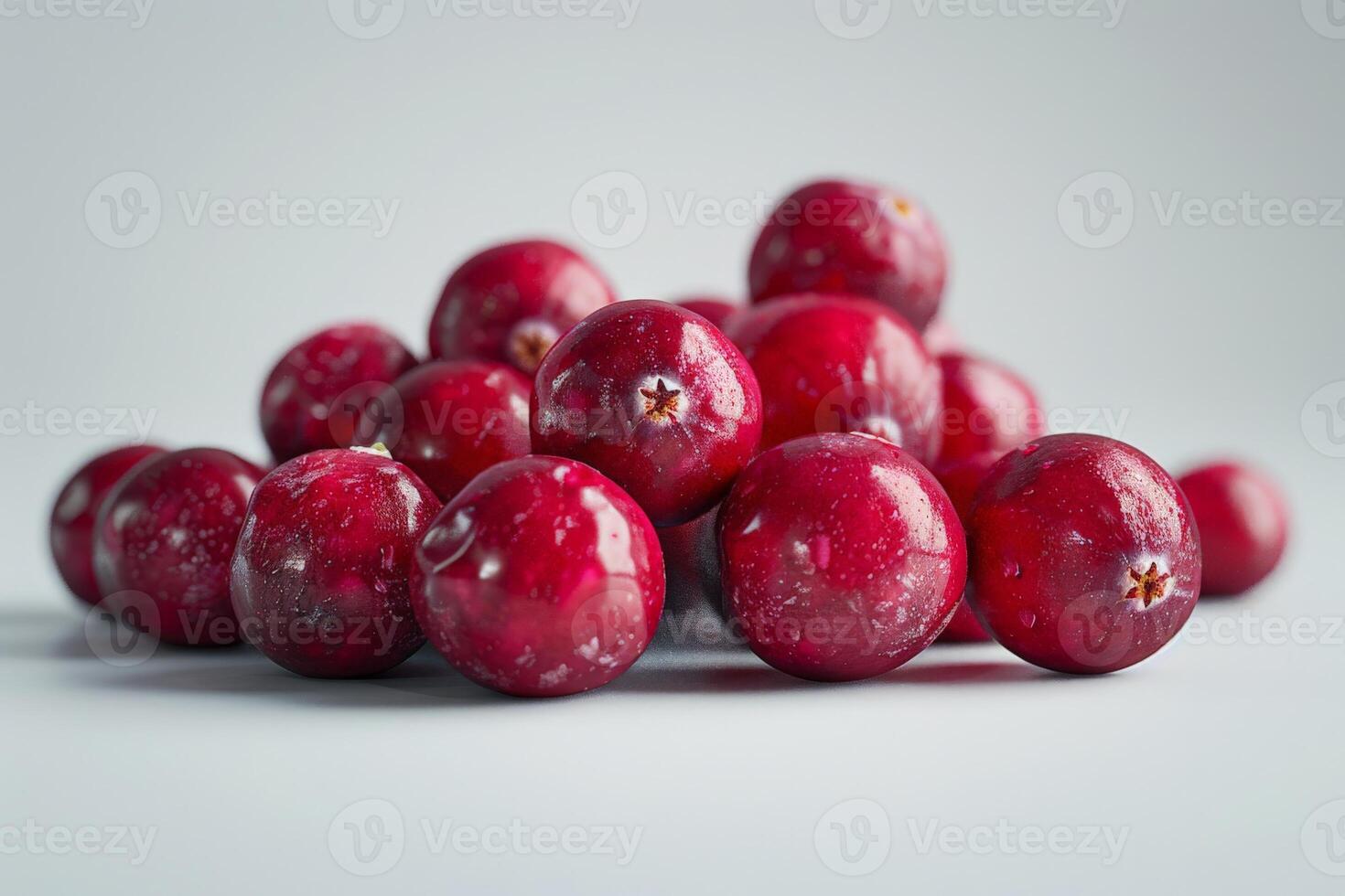 Pile of Cranberries on Table photo