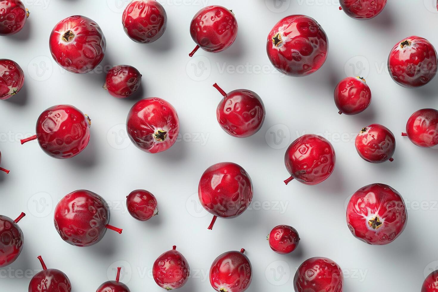 Group of Red Apples on Table photo