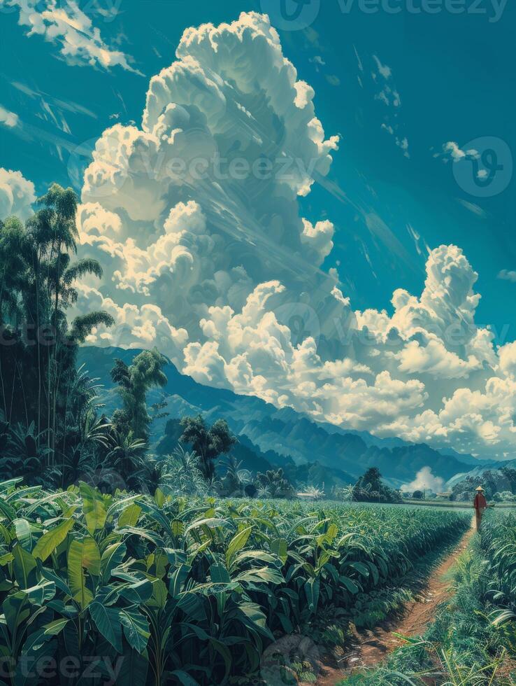 Person Standing in Field photo