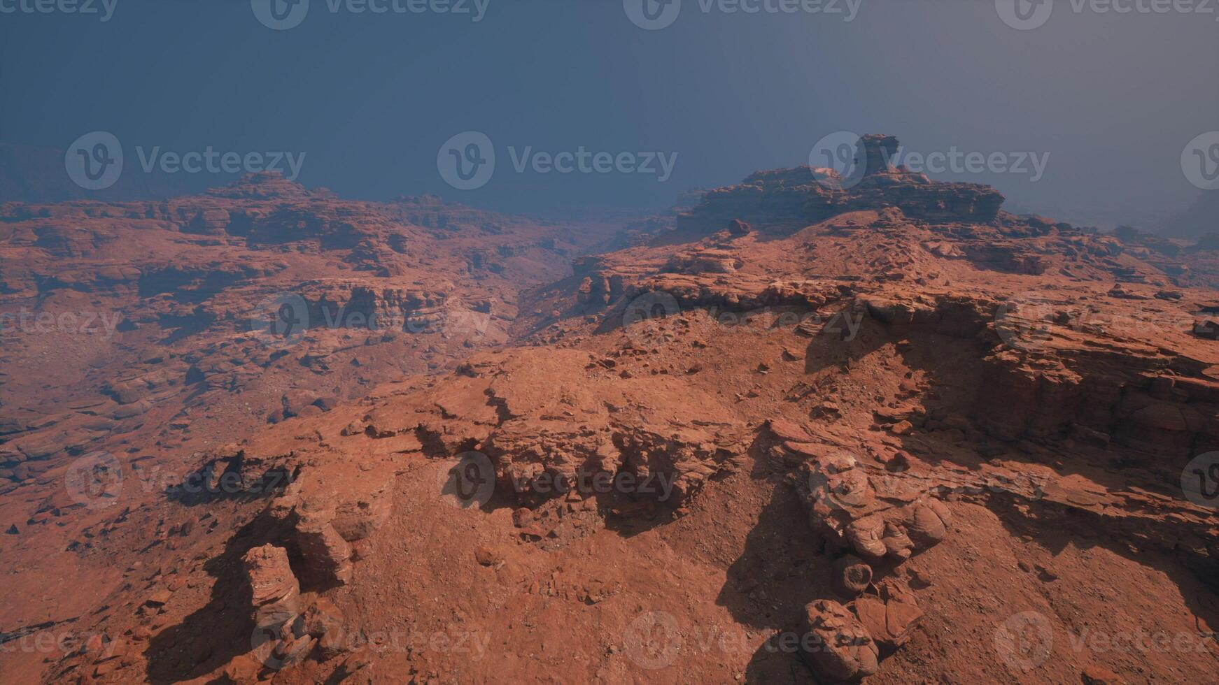Awe-Inspiring Majesty, Gazing Down Upon the Majestic Red Stone Canyon photo