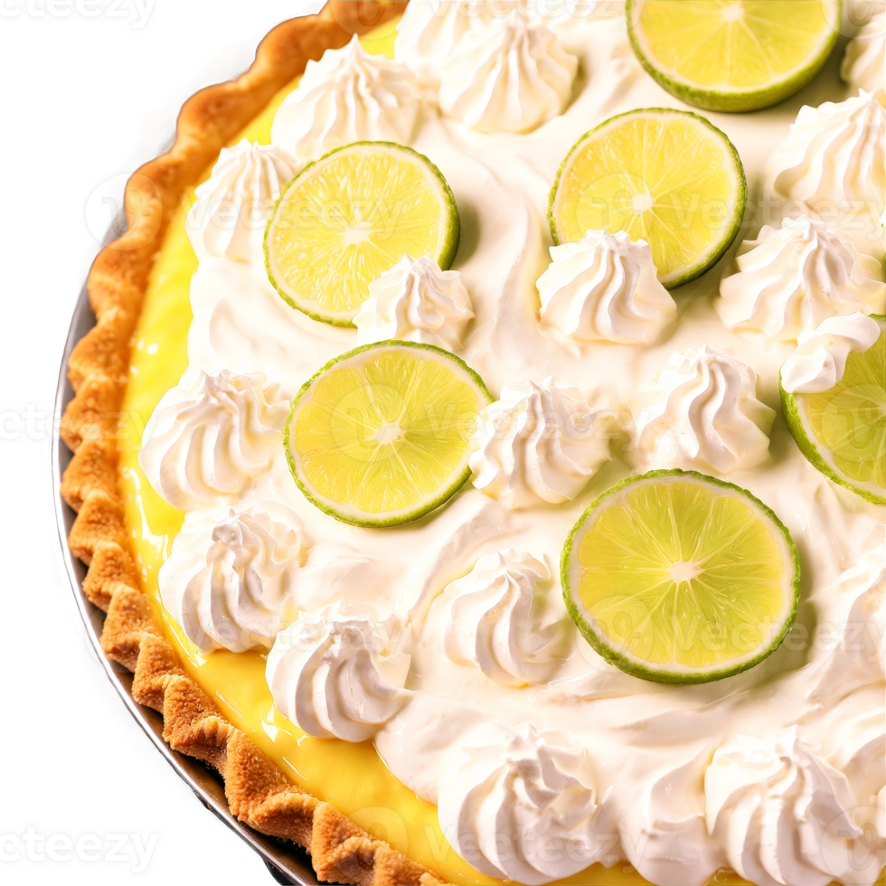 Key lime pie creamy neon filling whipped cream dollop melting Food and Culinary concept png
