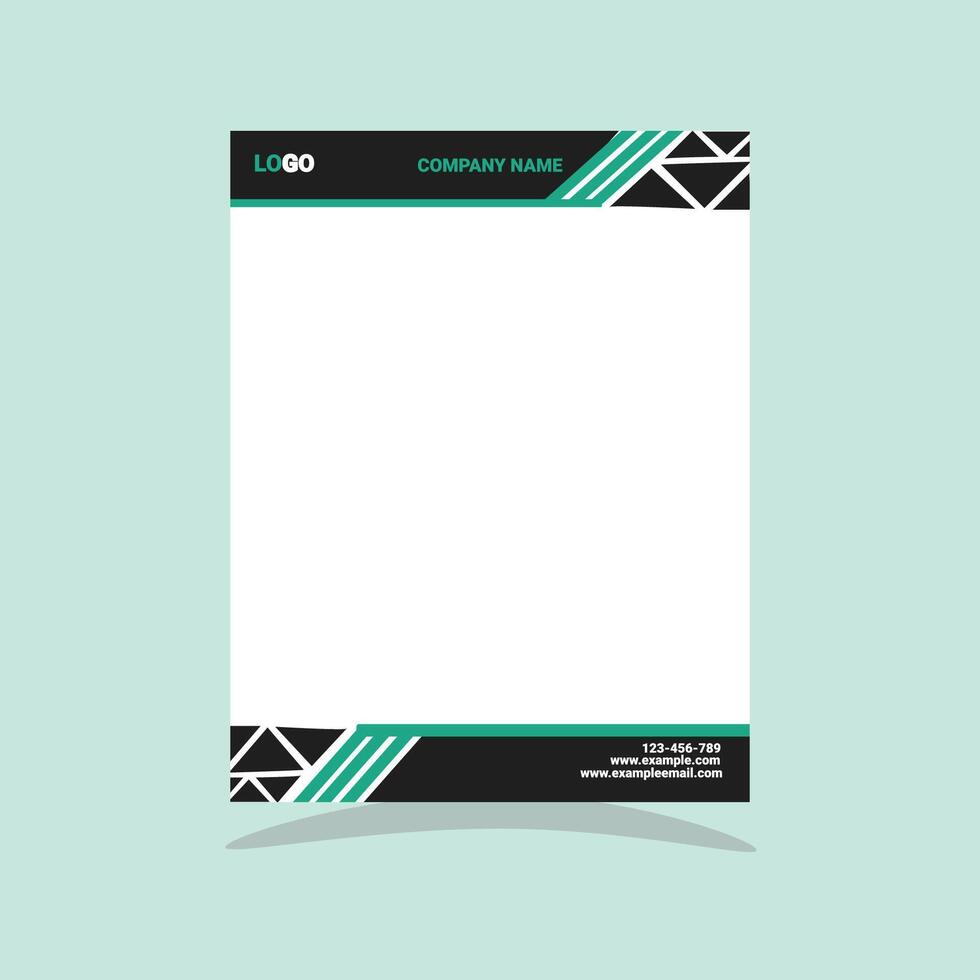Creative A4 size letterhead design template vector
