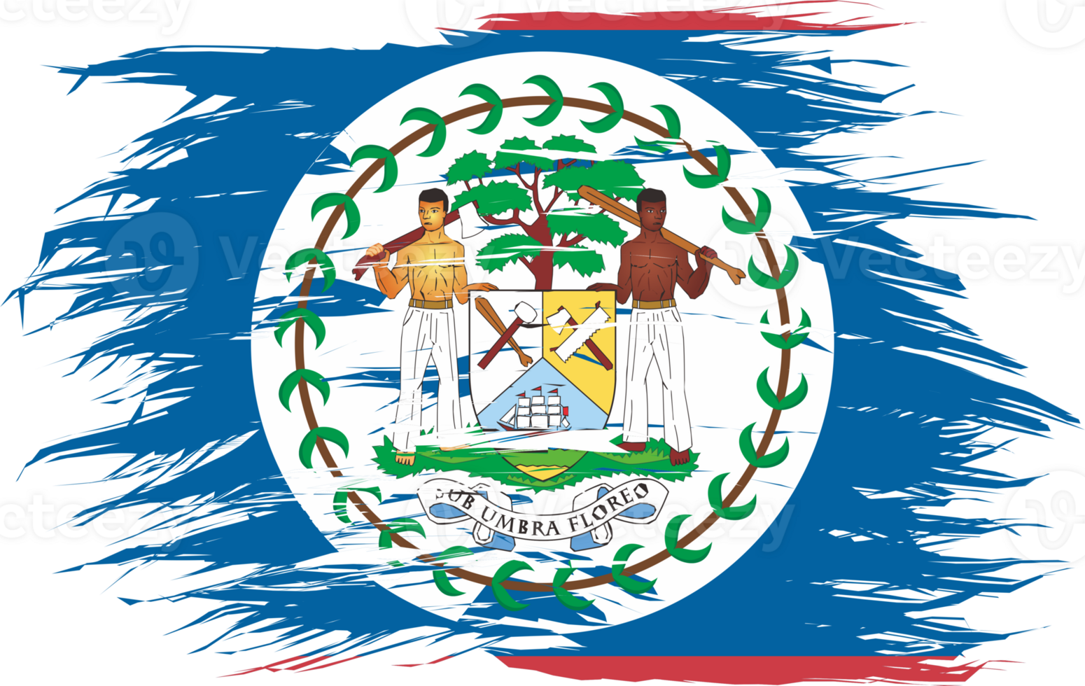 BELIZE FLAG ABSTRACT SHAPE png