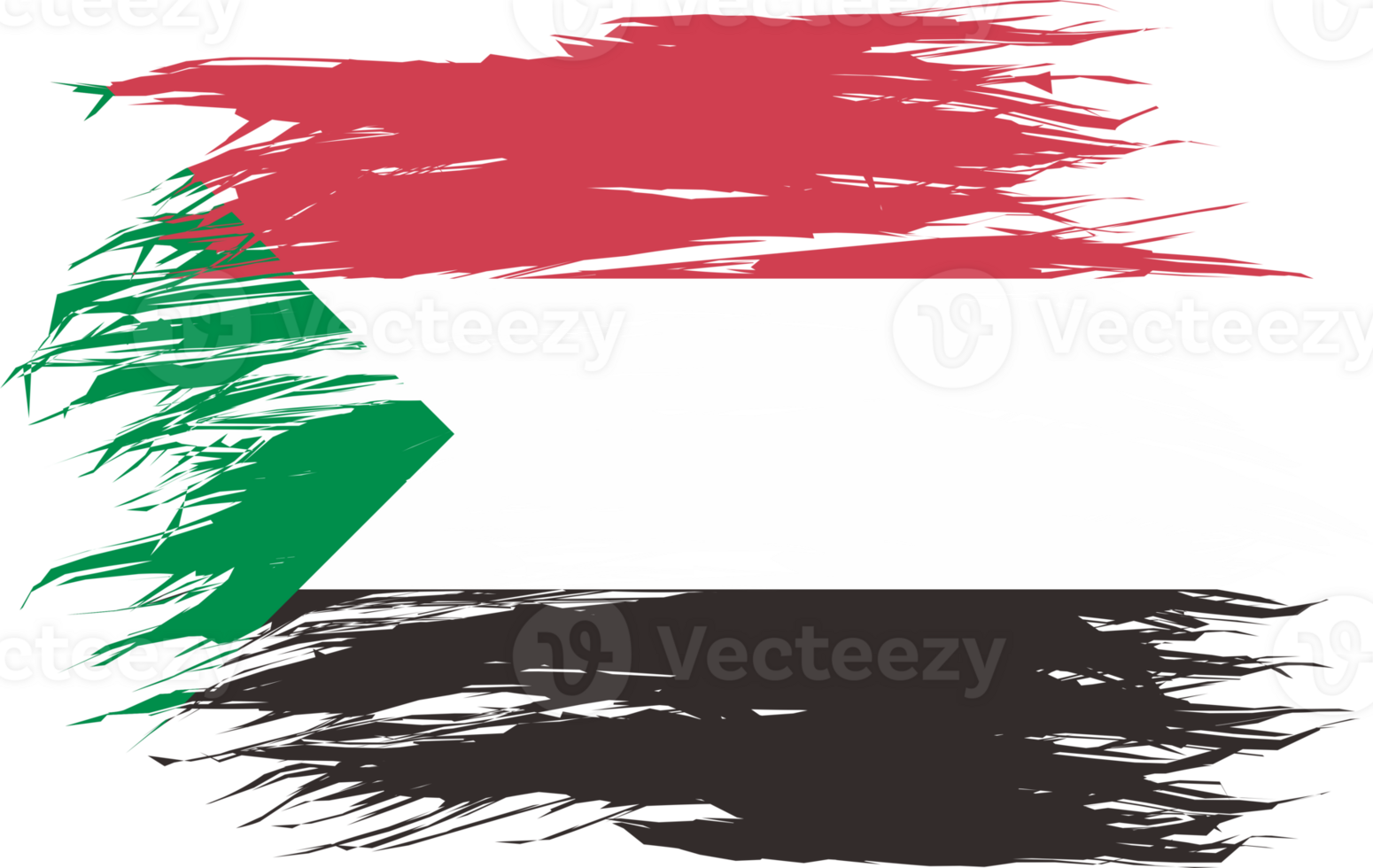 SUDAN FLAG ABSTRACT SHAPE png