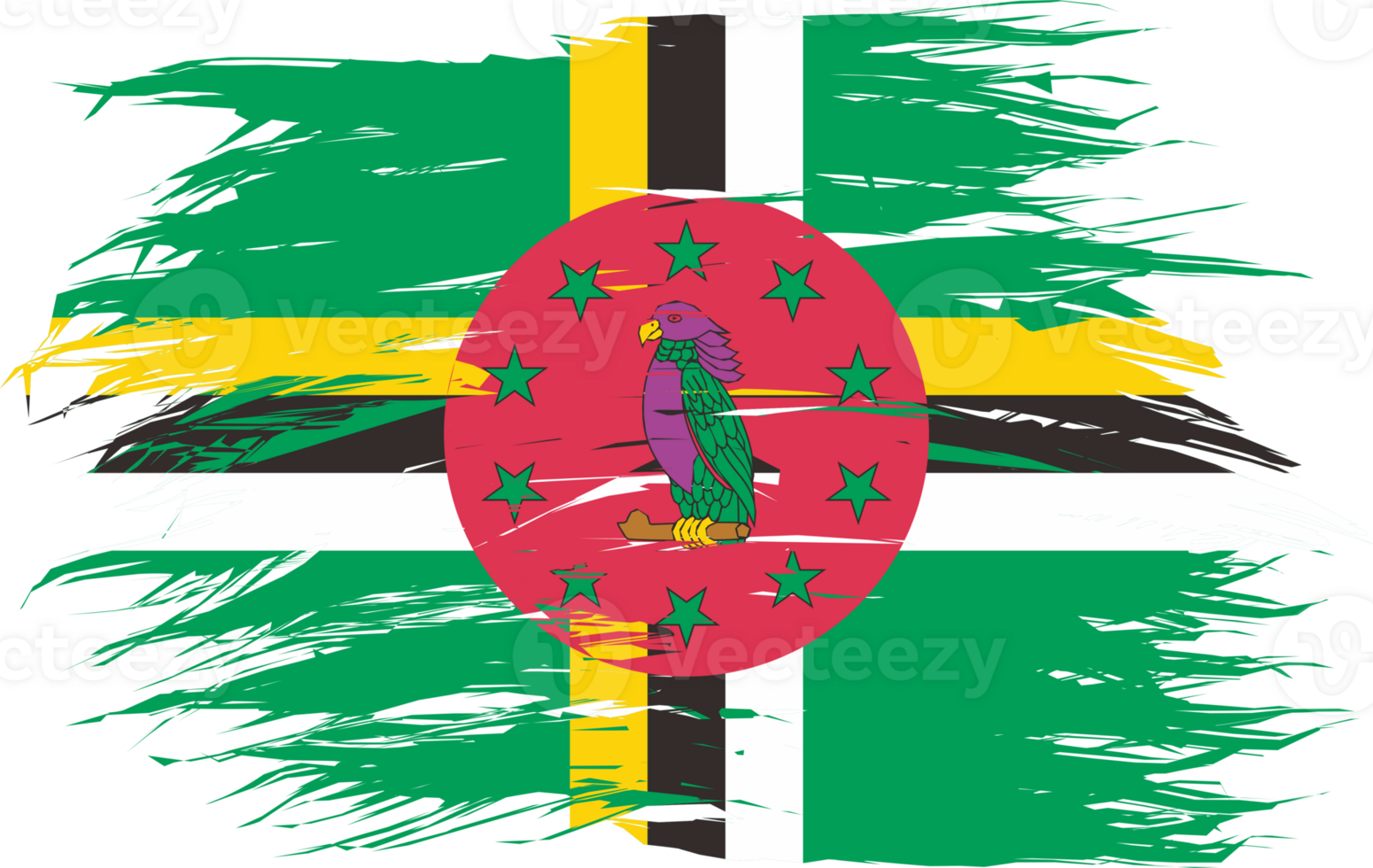 DOMINICA FLAG ABSTRACT SHAPE png