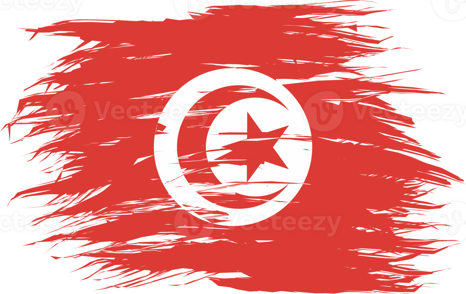TUNISIA FLAG ABSTRACT SHAPE png