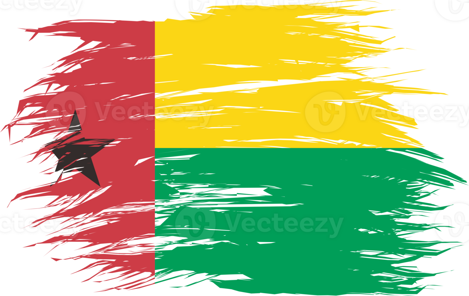 GUINEA BISSAU FLAG ABSTRACT SHAPE png