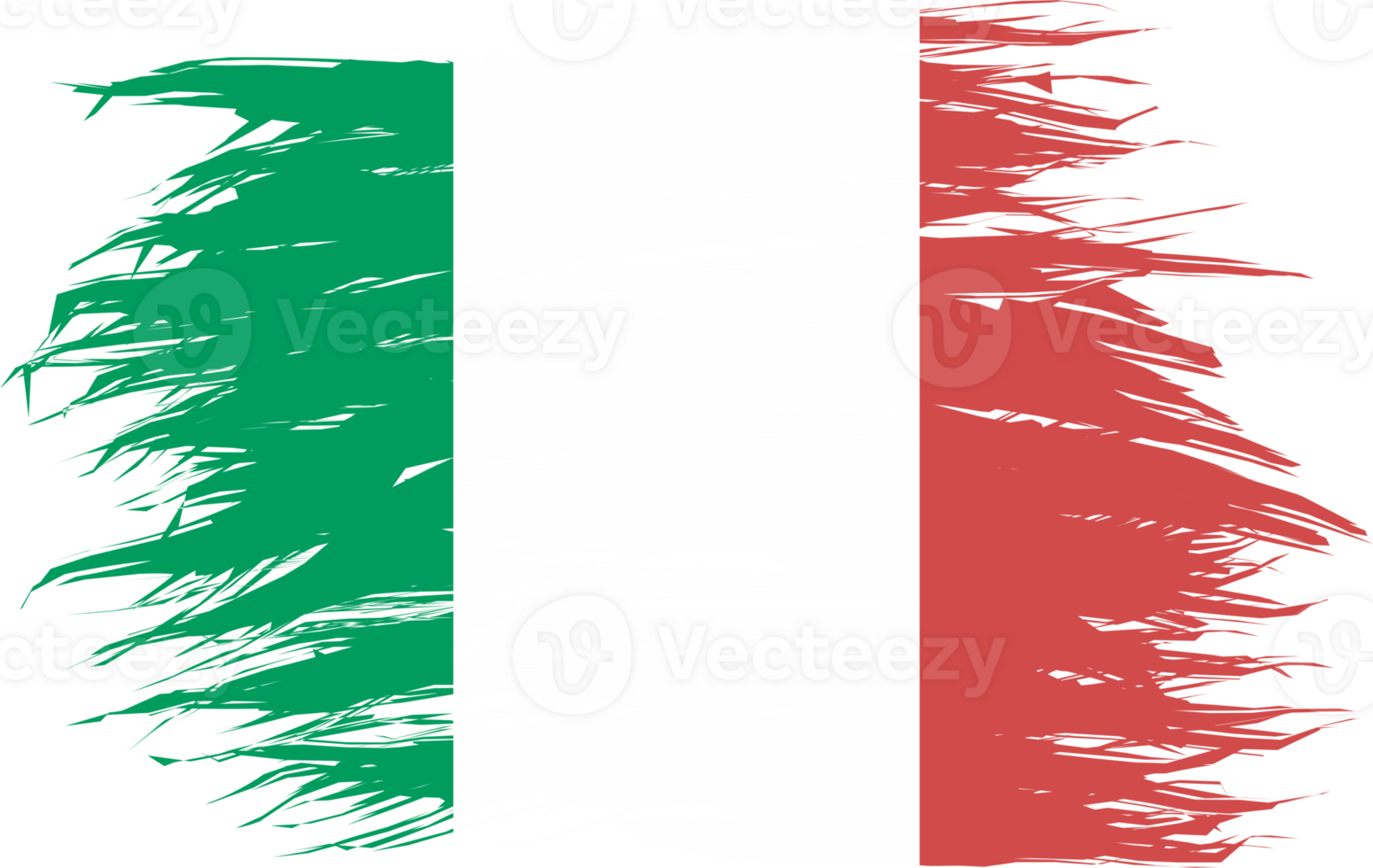 ITALY FLAG ABSTRACT SHAPE png