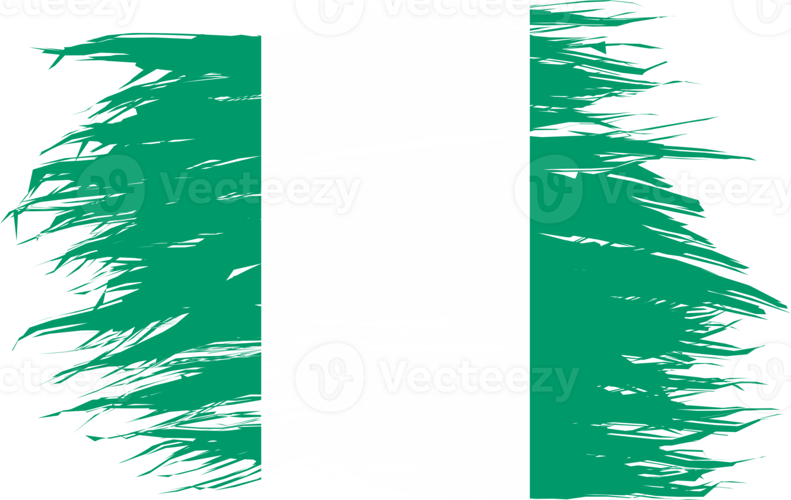NIGERIA FLAG ABSTRACT SHAPE png