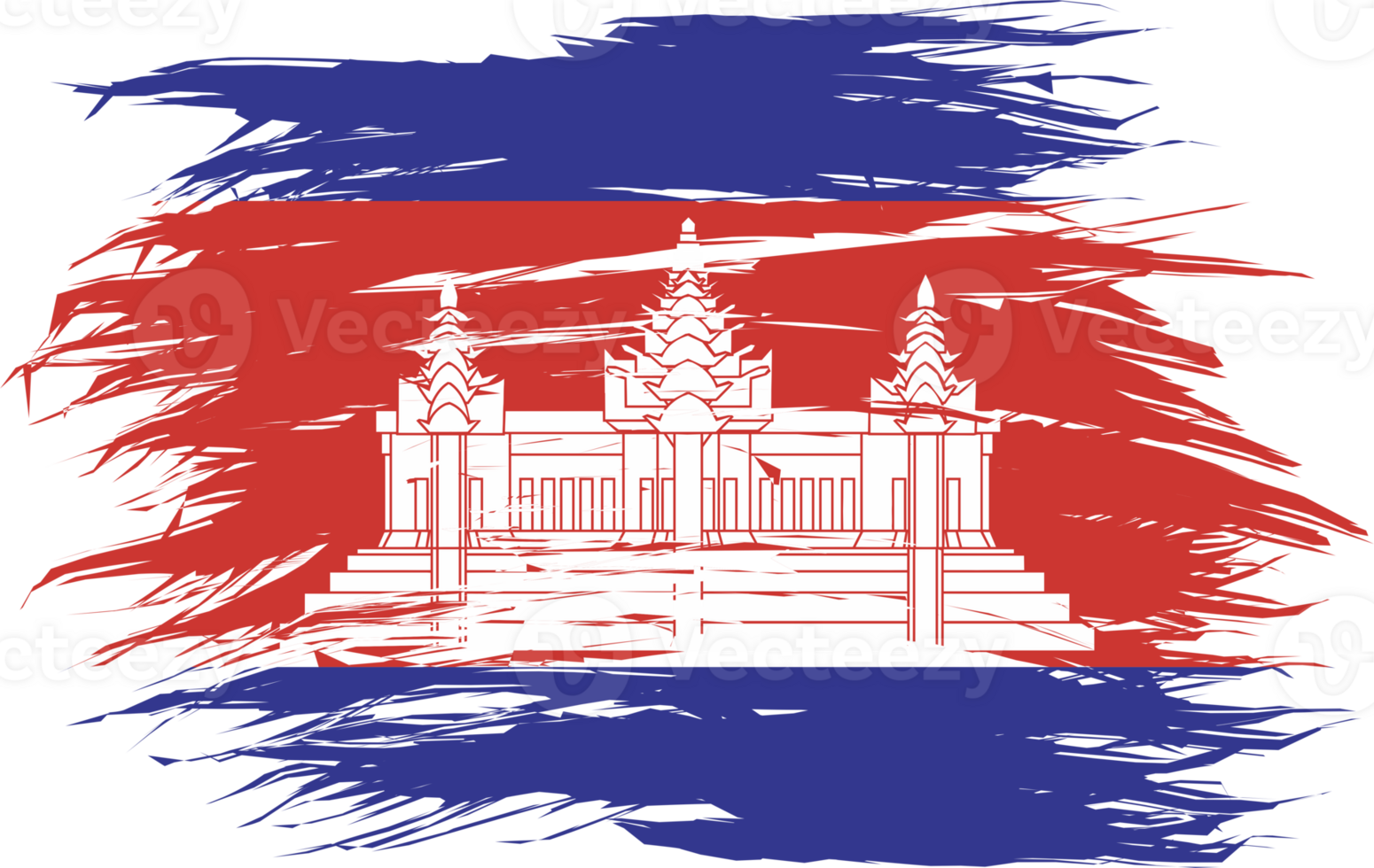 CAMBODIA FLAG ABSTRACT SHAPE png