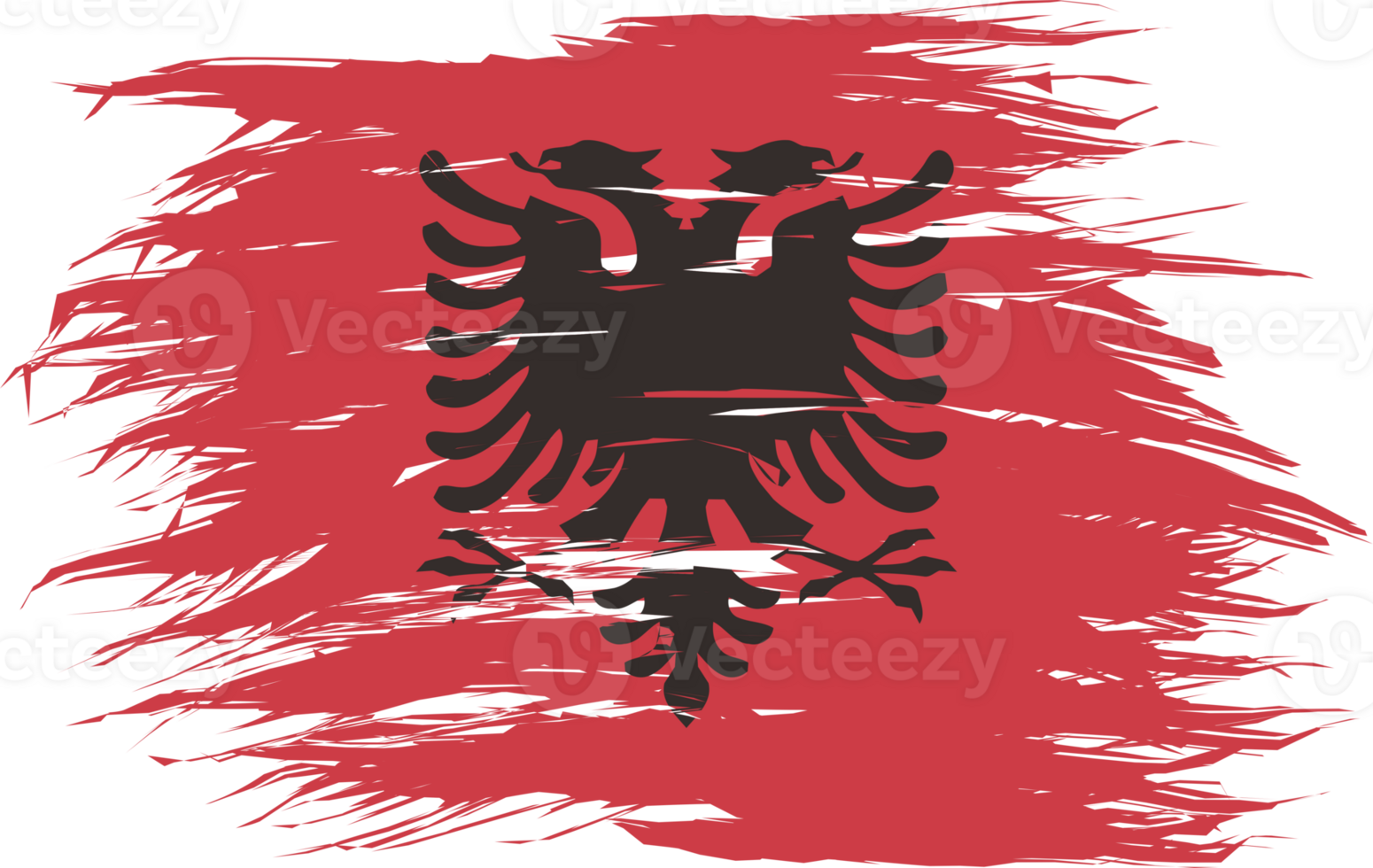 ALBANIA FLAG ABSTRACT SHAPE png