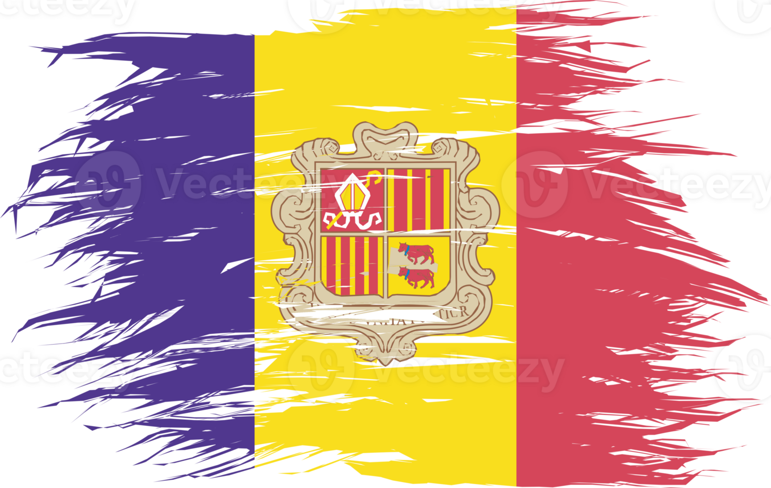 ANDORRA FLAG ABSTRACT SHAPE png