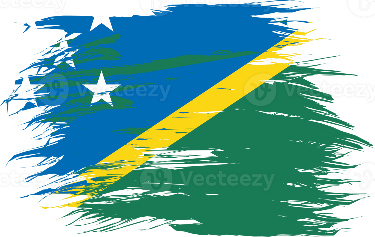 SOLOMON ISLANDS FLAG ABSTRACT SHAPE png