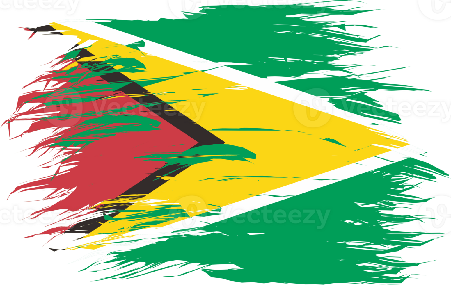 GUYANA FLAG ABSTRACT SHAPE png