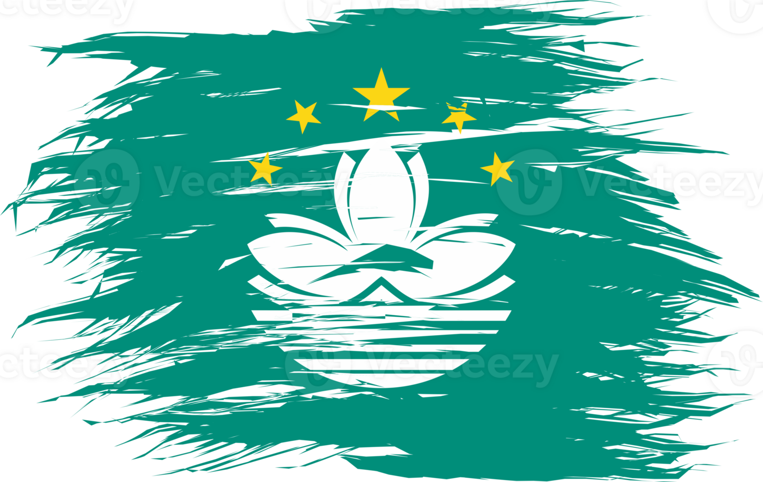 MACAU FLAG ABSTRACT SHAPE png