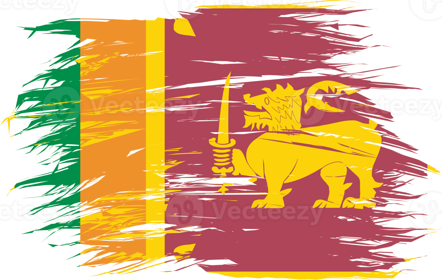 SRI LANKA FLAG ABSTRACT SHAPE png