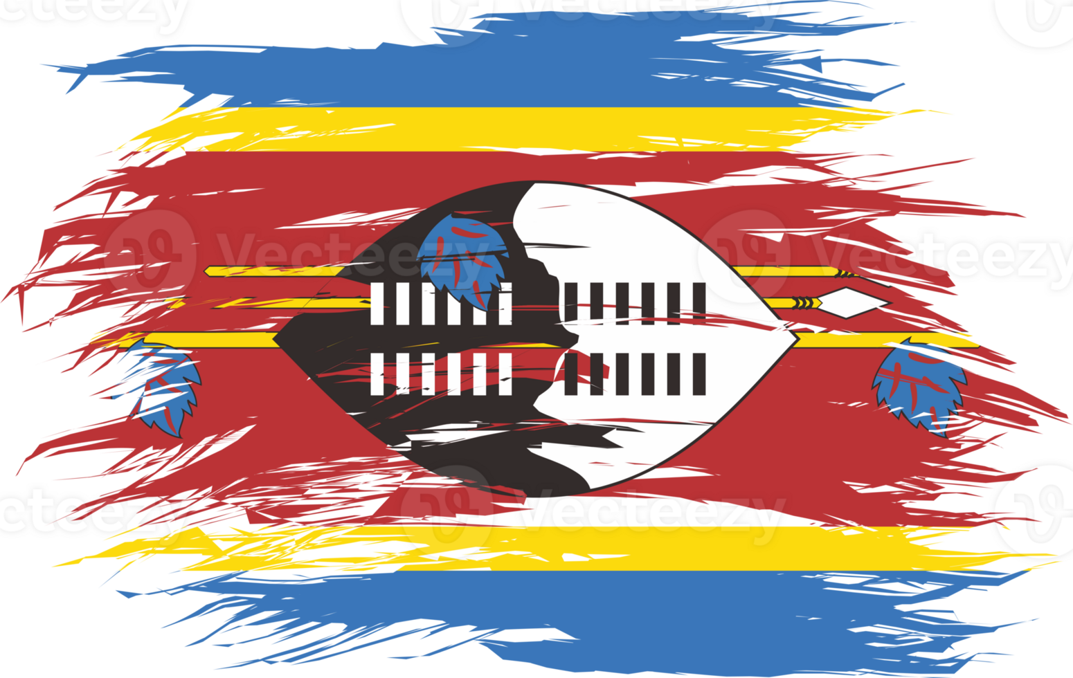 SWAZILAND FLAG ABSTRACT SHAPE png