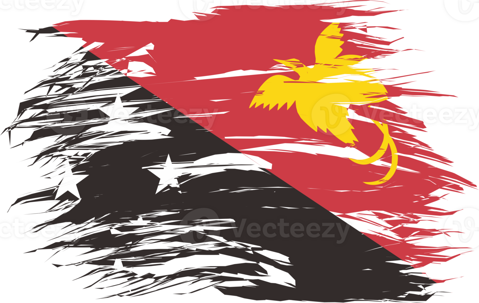 PAPUA NEW GUINEA FLAG ABSTRACT SHAPE png