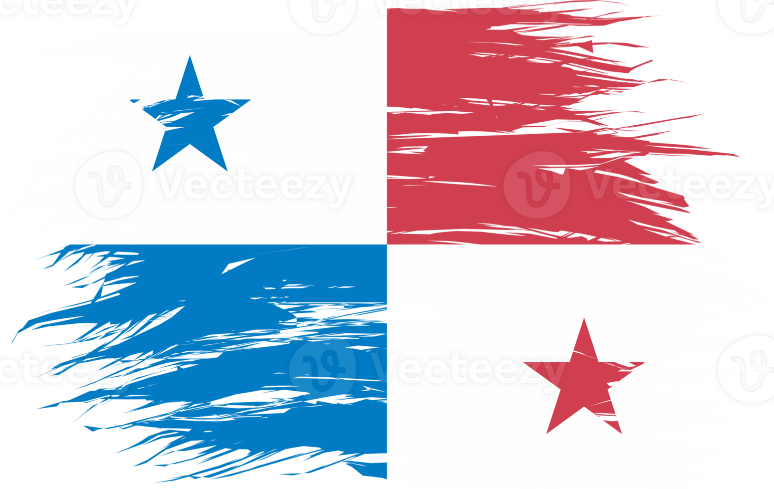 PANAMA FLAG ABSTRACT SHAPE png