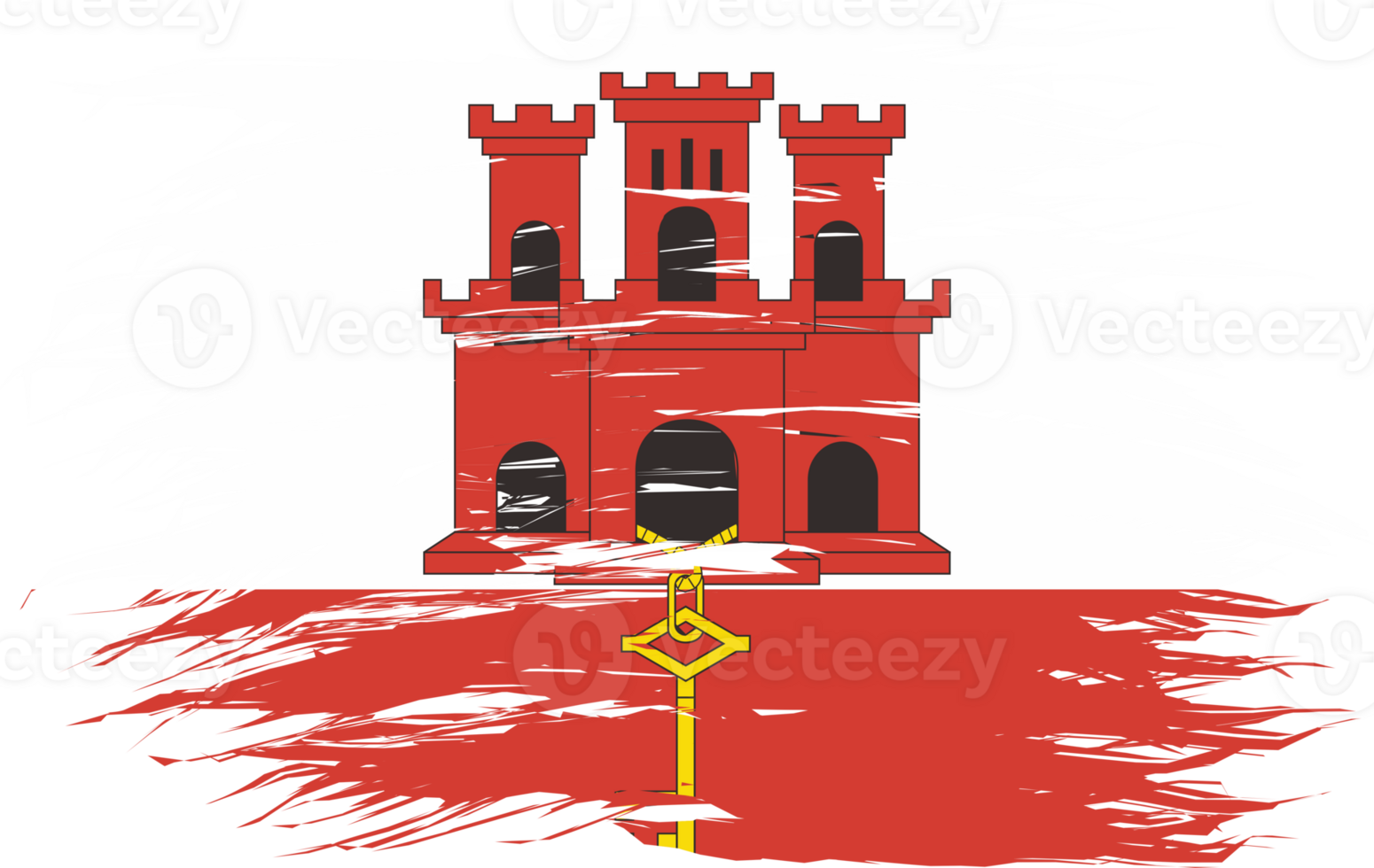 GIBRLATAR FLAG ABSTRACT SHAPE png