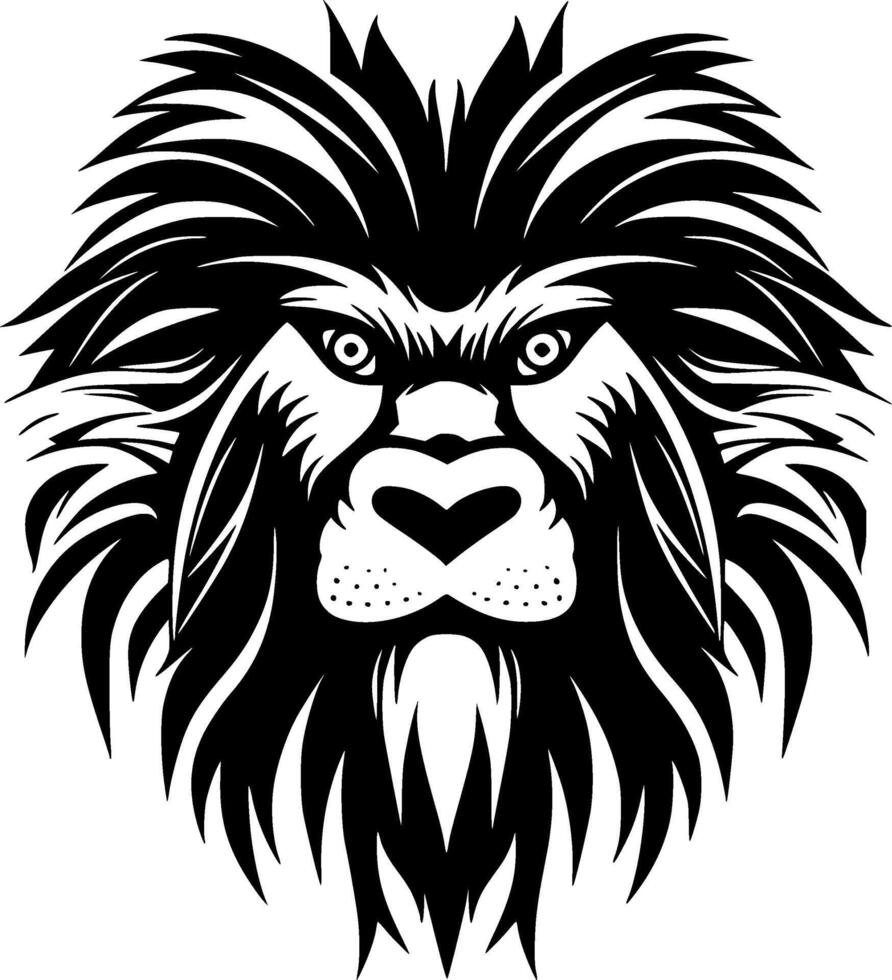 Baboon - Black and White Isolated Icon - illustration vector