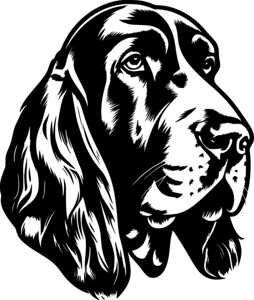 Basset Hound - Minimalist and Flat Logo - illustration vector