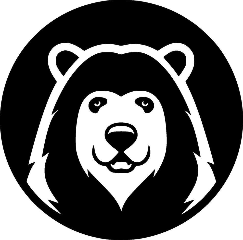 Bear, Black and White illustration vector