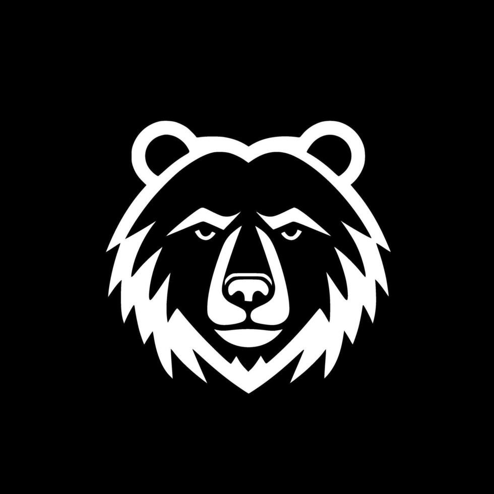 Bear - Minimalist and Flat Logo - illustration vector