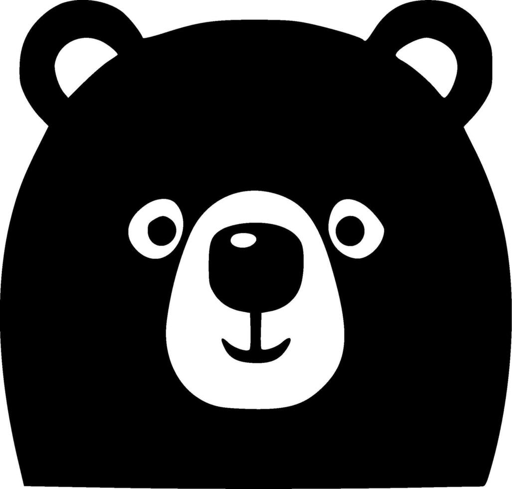 Bear - Minimalist and Flat Logo - illustration vector