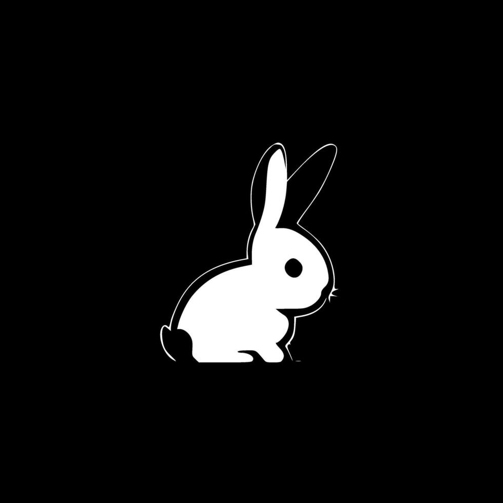 Bunny, Minimalist and Simple Silhouette - illustration vector