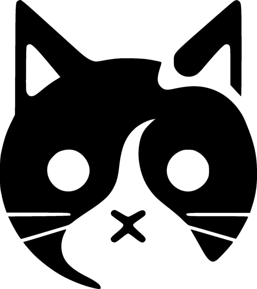 Cat, Minimalist and Simple Silhouette - illustration vector