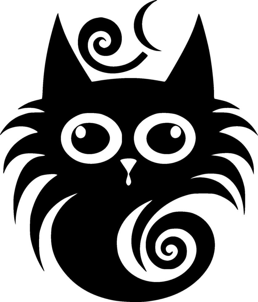 Cat - Minimalist and Flat Logo - illustration vector