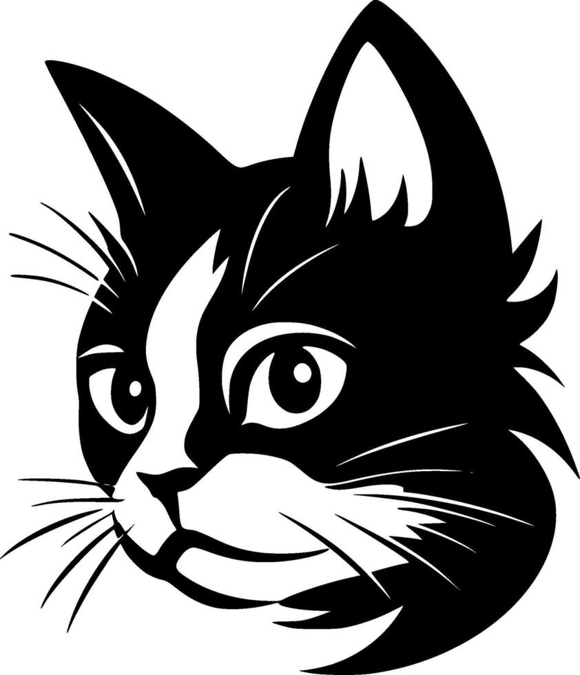 Cat, Minimalist and Simple Silhouette - illustration vector