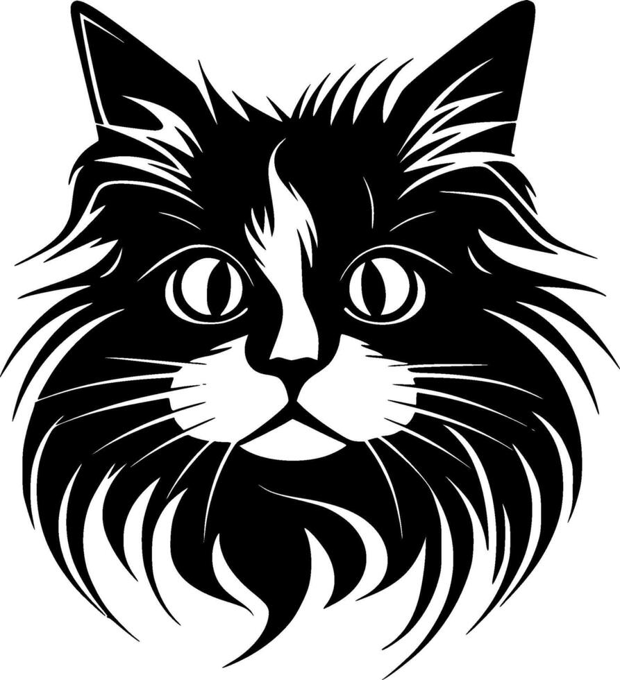 Cat, Minimalist and Simple Silhouette - illustration vector