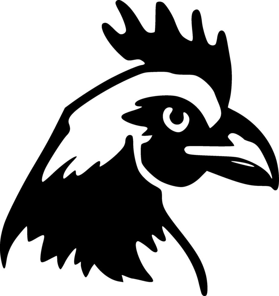 Chicken, Minimalist and Simple Silhouette - illustration vector