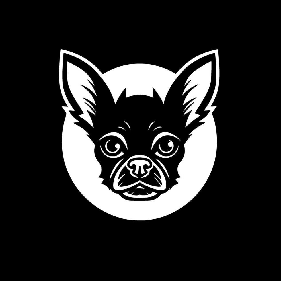 Chihuahua - Minimalist and Flat Logo - illustration vector
